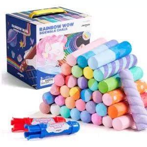 잘지워지는 분필 놀이 도로 그림 36색 벽 바닥 미술 유아 유치원 어린이집 교구