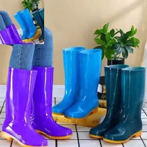 지챠 여성안전화 방수장화 미끄럼방지 바닥작업 농사용 고무신발 여성 작업장화 물작업