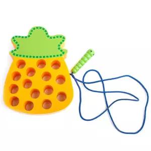 키움 집중력 향상 과일 모형 실꿰기 아동 장난감