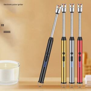 가정용 휴대용 보관 주방 라이터 아크 펄스 점화 총 USB 전자