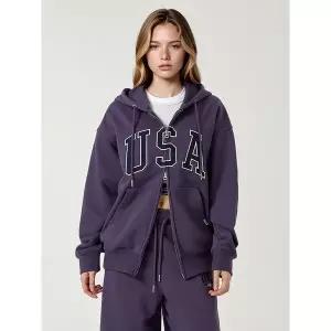 [후아유](센텀시티점)USA Over fit Hood Zip-up / WHMZG2291U
