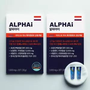 1+1 알파아이 초유단백질 진세노사이드 30정 2박스