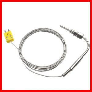 2M EGT K 유형 열전대 온도 센서 스테인레스 스틸 프로브 0-1250 ℃ 1/8'' NPT 나사 제어