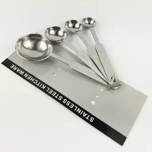 원두 제빵 스텐 계량 스푼 수저 4종 세트 RD-10308 파우더 홈 바리스타용품 베이킹