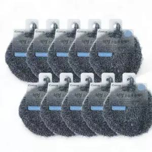 수세미 원형 뜨개질 주방 청소포 찌든때제거 물매김 다크그레이 반짝이 긁힘방지 그물망