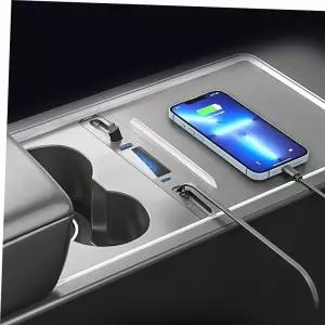 차량용충전기 테슬라 자동감김 핸드폰 충전기 릴타입 모델 3/Y