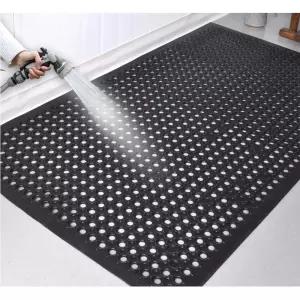 초대형 실외 미끄럼방지 배수되는 고무 발판 현관매트90x150 출입구 로비깔개 깔판