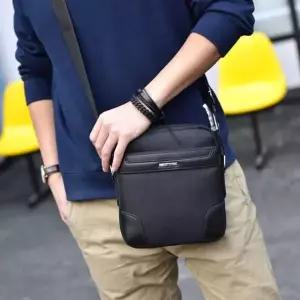 남성용 일상 소형 크로스백 여행용 휴대폰 수납 가방