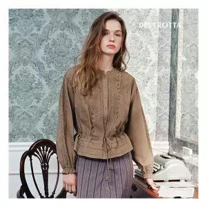 드베로타 26SS 아사면100 아일렛 블라우스1184390