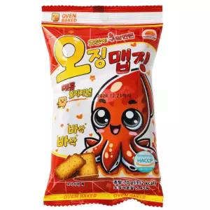 매운 오징어 간식 오븐에 구워만든 매콤 오징어맛 비스킷 오징맵징