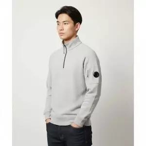 [CP컴퍼니] 라이트 플리스 지퍼 하프집업 맨투맨 그레이 151620168