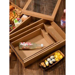 일회용 도시락 박스 종이 핫플레이스 야외용 나들이 샌드위치 캠핑 스시 불고기 테이크아웃 초밥 소재 소풍 간편식 보관함 디저트 배달 케이스 용기