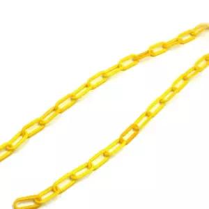 플라스틱 체인 노란색 3m 연결 가드 고리