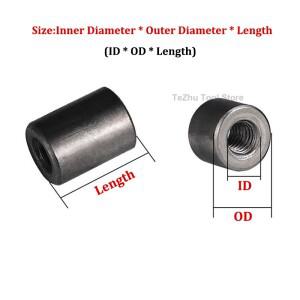 M8 M10 M12 M14 M16 M20 길이 확장 철제 기둥 조인트 커플링 원형 너트 스탠드오프 스페이서 내부 나사 연