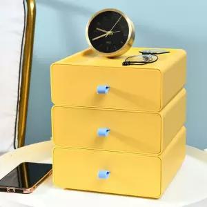 책상 정리 적층 미니 학생 소지품 사무 용품 수납함/데스크/정리함/서랍장/슬림/수납장/프라스틱/멀티/박스