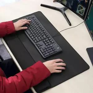장패드 손목 받침 사무실 게이밍 키보드 손목 보호 마우스 패드 대형 책상용 받침대 미끄럼 보호대 일체형