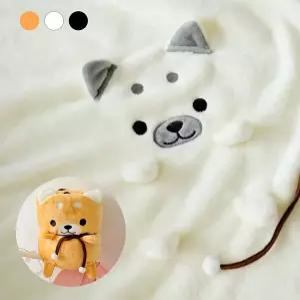 키밍 다용도 캐릭터 휴대용 사무실 시바견 무릎담요