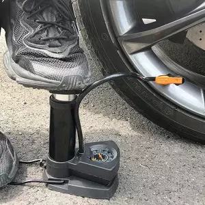 휴대용 에어 펌프 수동 발로 공기주입기 차량용 에어 펌프 자동차 자전거 타이어