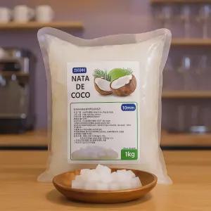 코코넛 과육 빙수 재료 젤리 10mm 1kg