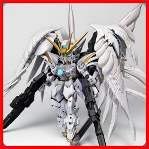 재고 있음 GL MGSD RG 1/144 스노우 화이트 윙 제로 EW 컬렉션 색상 변경 조립 모델 키트 애니메이션 피