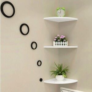 모서리 코너 선반 벽선반 삼각 3개세트 공간 인테리어