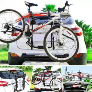 자동차용 자전거캐리어 3대 수용 트렁크거치대 접이식 튼튼한 보조번호판 세트