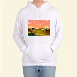 후드티 남여공용 힐링 노을 JEJU 제주여행 맞춤 디자인