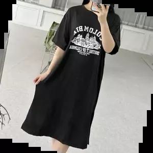 홈원피스 콜롬비아 오버핏 반팔 원피스 LM-0346