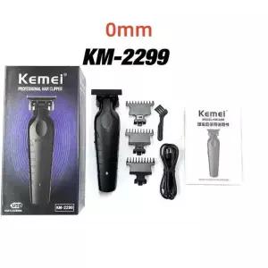 저소음이발기 바리깡 Kemei 전문 이발사 무선 1200 mAh 전기 머리 가위 USB 충전식 트리머 절단기 KM-2299