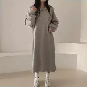 원피스 바캉스 휴양지 기모 롱 오버핏 데일리 긴팔