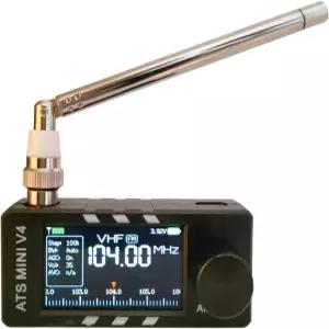 업그레이드된 ATS MINI V4 라디오 SI4732 포켓 단파 휴대용 AM/FM/LSB/USB 풀밴드 수신기 헤드폰 앰프 내장