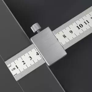 고정식 마킹게이지 40cm 스틸자 목공 도구정밀공구 수평기 용직각자 금속 가구제작 도면설계자 스텐 레이아