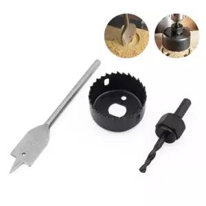 목공용 홀쏘우 3종 세트 정밀 타공 홀쏘 목재 원형톱 목재타 나무구멍 전동드릴 톱날 용품 합판 석고 절삭