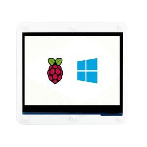 Waveshare 7인치 HDMI LCD (C) 바이컬러 케이스 포함 라즈베리 파이 BB 블랙 등 컴퓨터 모니터용 IPS 터치