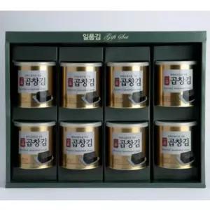 Ksr 하나맛김 일품 조미 곱창김 선물세트 8캔 김 조미김 대천김 도시락김