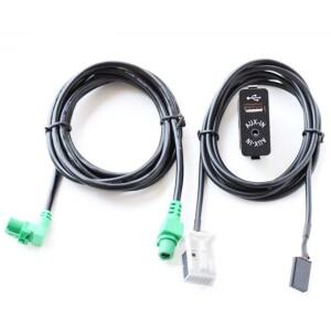 USB Aux 스위치 + 와이어 케이블 어댑터 BMW E60 E61 E63 E64 E87 E90 E70 F25 F01 F02 F03 F04 F12 F13