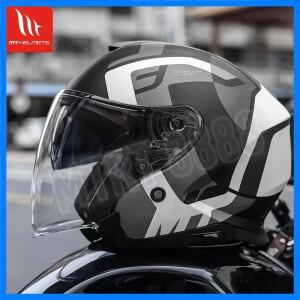 기존 DOT ECE MT 3/4 오픈 페이스 헬멧 MT Capacete 오토바이 헬멧 THUNDER 3 JET 스쿠터 자전거 하프 헬멧