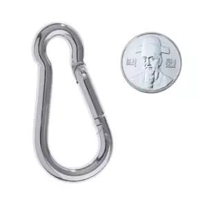 땅콩 강철 카라비너 6mm 중형 12개 스틸비너 스테인레스 캠핑 텐트