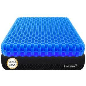 장시간 앉아 있는 자세를 위한 젤 자동차용 베개 시트 가정, 부드러운) 방지 욕창용 엉덩이 쿠션 휠체어 쿠션(추가 좌골 꼬리뼈 - 두껍고 및 사무실, 미끄럼 콕시엑스,