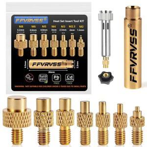 [미국배송] 7X 납땜 팁 / 열 세트 인서트 - 나사산 M2 M2.5 M3 M4 M5 M6 M8 인두 어댑터용 900M /T18 /FX-888D 더 저렴한 플라스틱 3D 프린터 부품 공구 키트와 호환 가능