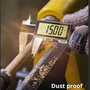 모든 금속 IP54 전자 디지털 디스플레이 버니어 캘리퍼스 0-150/200/300mm 스테인레스 스틸 HD 전체 화면