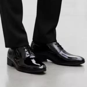 남성 에나멜 정장 구두 쿠션 데일리 광택 클래식 슈즈