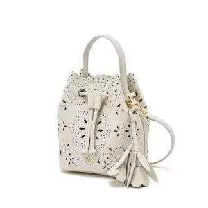 [NS홈쇼핑]DCWA6E600IV 닥스 [26SS]아이보리 펀칭배색 소가죽 미니토트백[35757105]