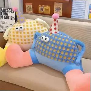 귀여운 허리 쿠션 등받이 허리베개 의자 등 침대쿠션