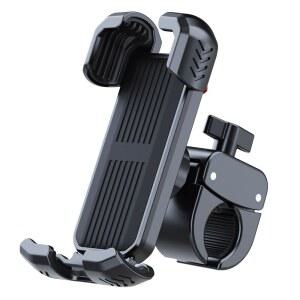 자전거 휴대폰 홀더, 16 15 14 13, 갤럭시 S24 S23 및 4.5-7인치 스마트폰용 자전거 휴대폰 홀더, 스쿠터 ATV 로드 마운틴 바이크 골프카 내비게이션용 360 회전식 핸들바 휴대폰 마운트