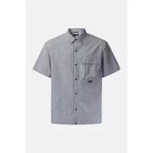 코오롱스포츠 남성 시어서커 깅엄체크 반팔 셔츠 TLSCM25611NAY 1809110