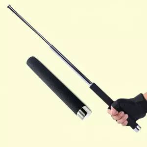 삼단봉 접이식 호신용 진압봉 합금 쇠막대 휴대용 안전 장비 RD-12416