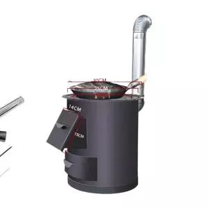 가정용 화목난로 야외 취사 겸용 이동식 무쇠 가마솥 아궁이