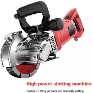 호환 220V 완전 자동 슬롯 머신 수력 다기능 콘크리트 슬롯 머신 먼지없는 벽 절단기