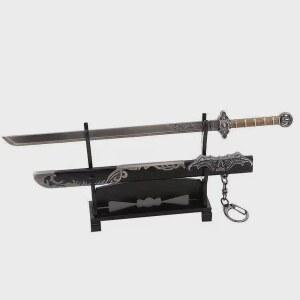 고대 미니 미니어쳐 블레이드 26cm 콜드 무기 왕왕구천검 풀메탈 22cm 소품 절단